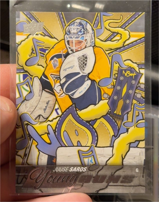 2024-25 Upper Deck Series 2 Young Guns Renewed #464 Juuse Saros — front