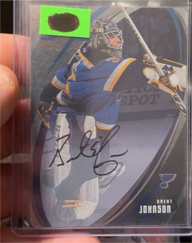 2002-03 Be A Player Signature Series Autographs #139 Brent Johnson — front