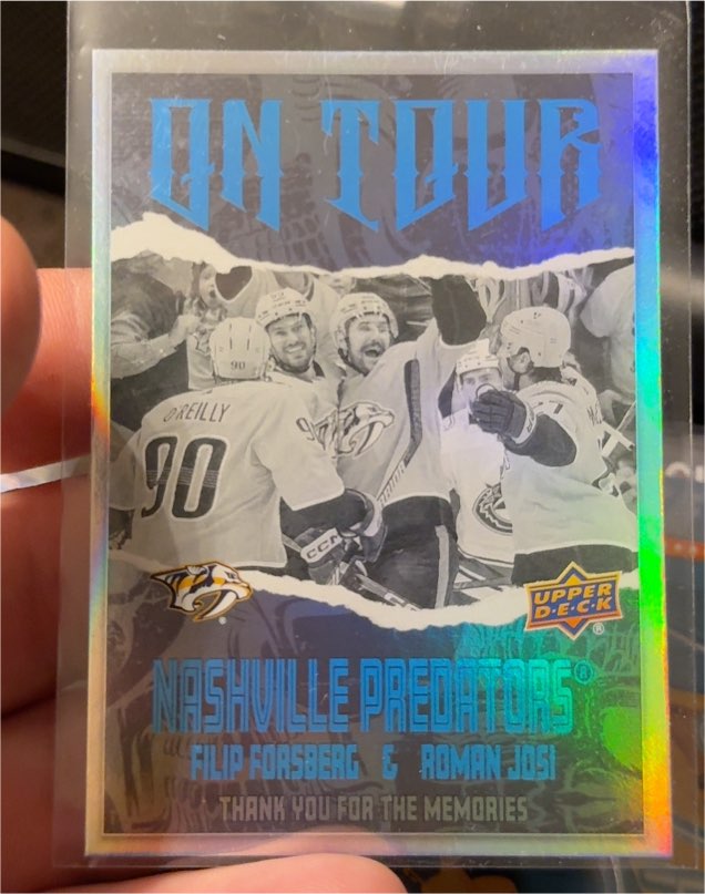 2024-25 Upper Deck On Tour #OT-6 Filip Forsberg & Roman Josi — front