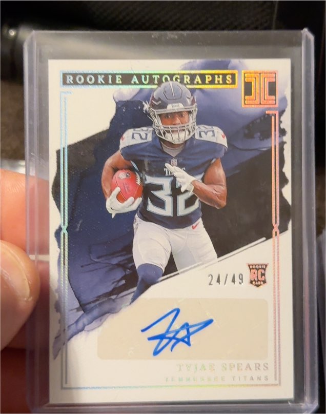 2023 Panini Impeccable Rookie Autographs #24 Tyjae Spears — front