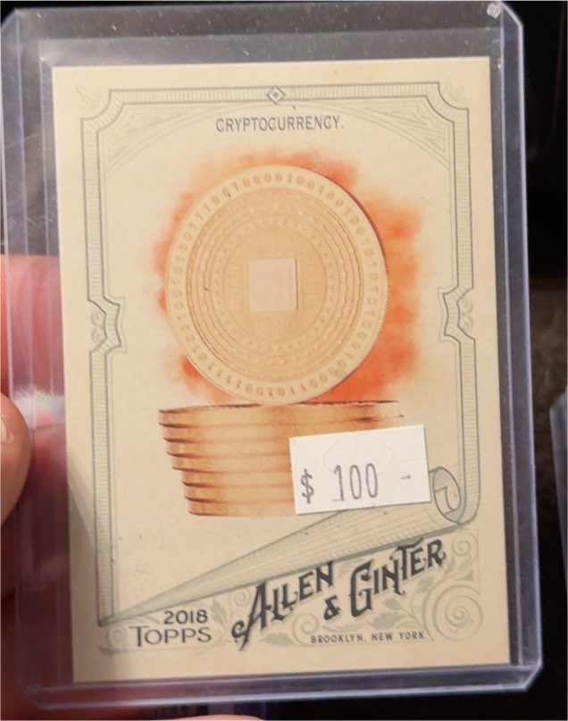 2018 Topps Allen & Ginter #83 Cryptocurrency — front