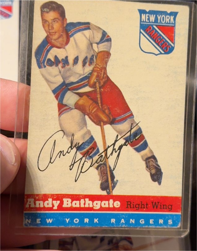1954-55 Topps #11 Andy Bathgate — front