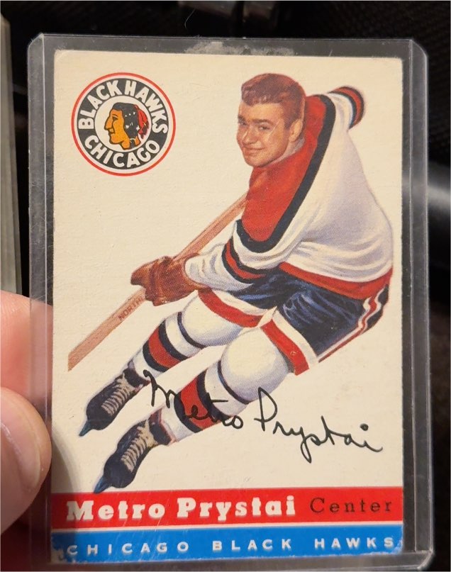 1954 Topps #24 Metro Prystai — front