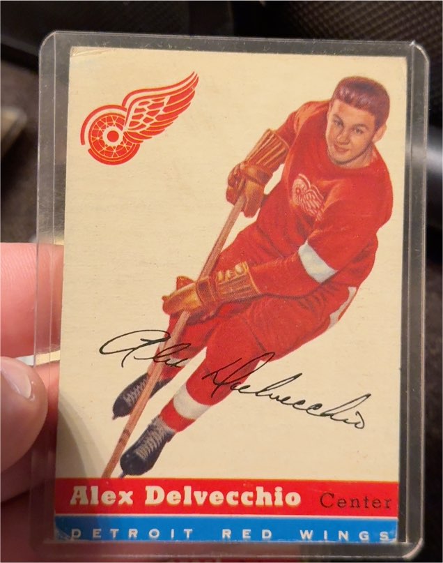 1954 Topps #39 Alex Delvecchio — front