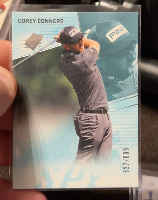 2024 Upper Deck Portfolio SPx #SPX29 Corey Conners /699 — front