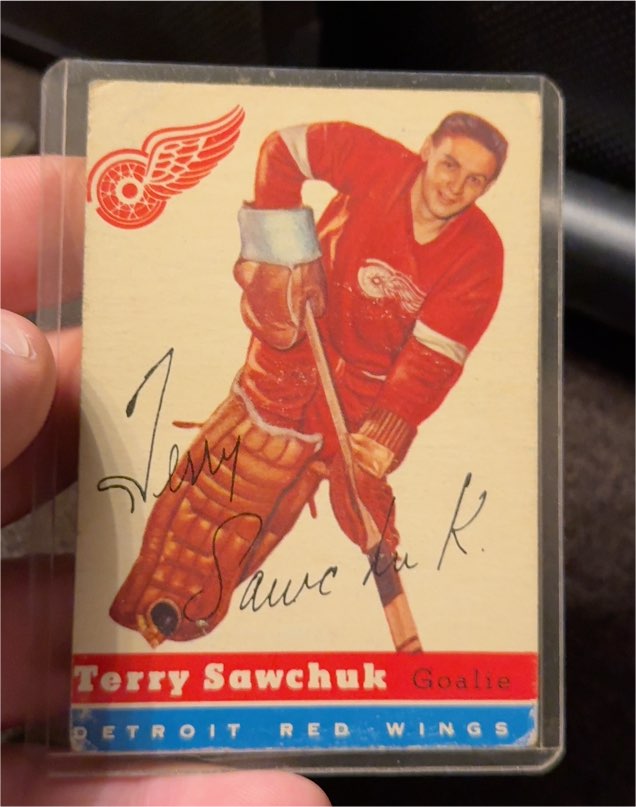 1954 Topps #58 Terry Sawchuk — front