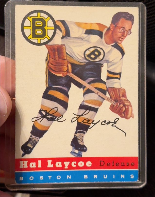 1954-55 Topps #38 Hal Laycoe — front
