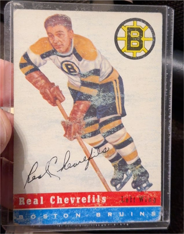 1954 Topps #6 Real Chevrefils — front