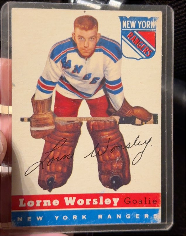 1954 Topps #10 Gump Worsley — front