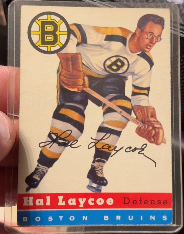 1954-55 Topps #38 Hal Laycoe — front