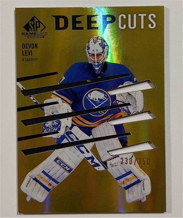 2023-24 Upper Deck SP Game Used Deep Cuts #DC-92 Devon Levi — front