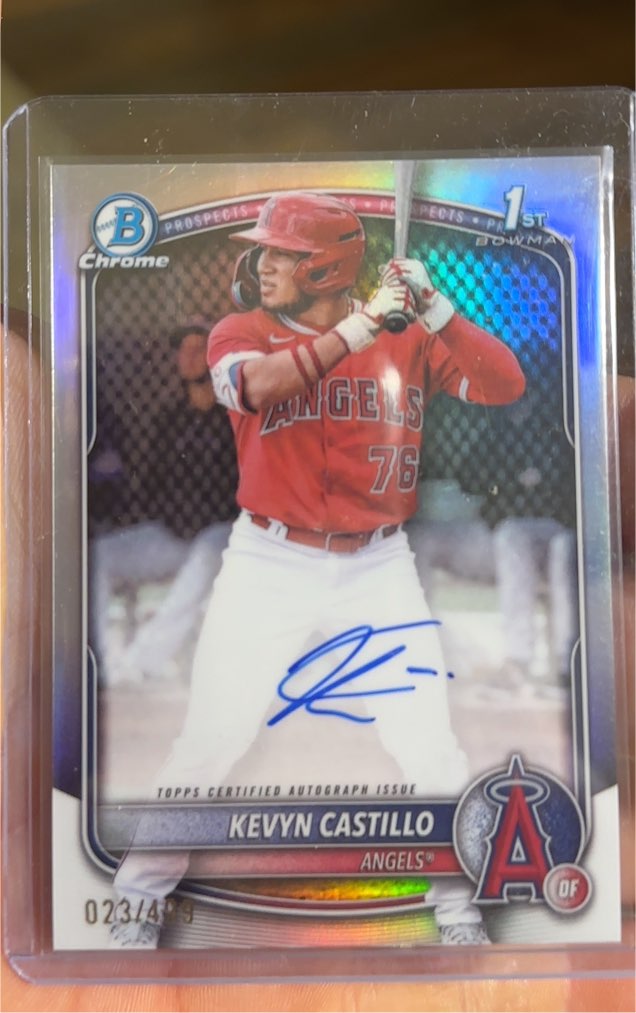 2025 Bowman Chrome #CPA-KC Kevyn Castillo — front