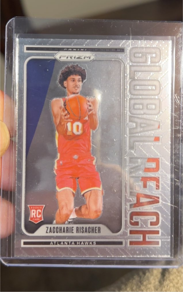 2024-25 Panini Prizm #7 Zaccharie Risacher Global Reach — front