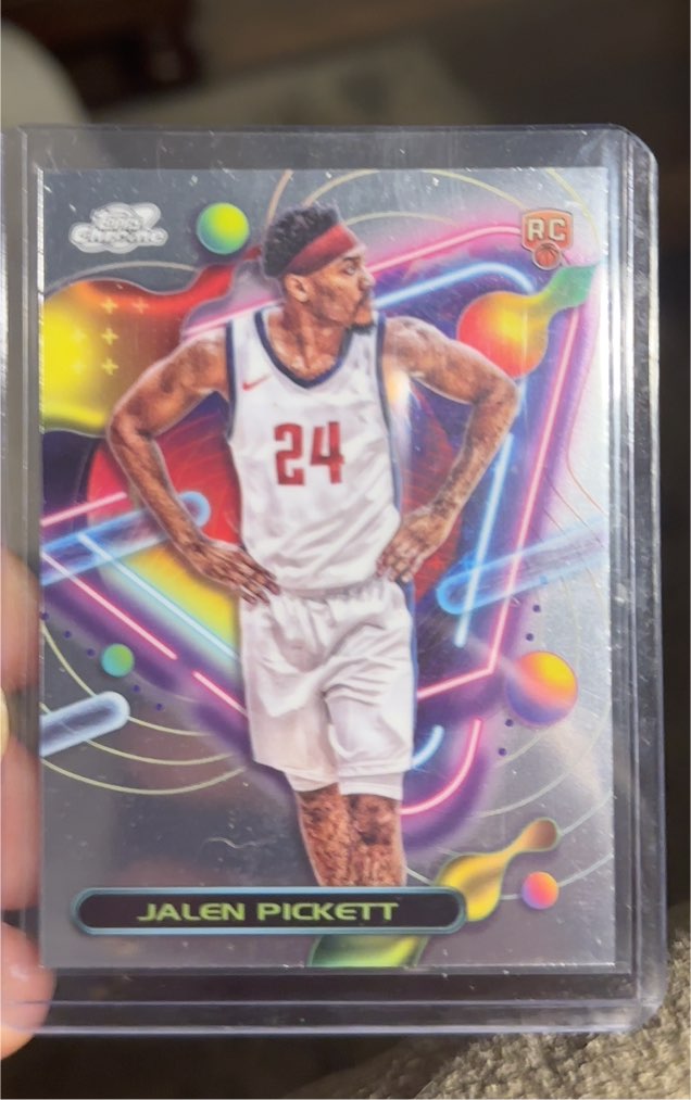 2023-24 Topps Chrome Cosmic #179 Jalen Pickett — front