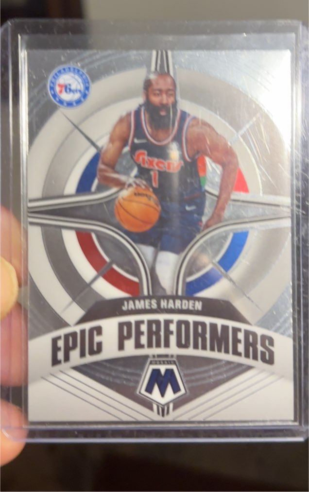 2021-22 Panini Mosaic #4 James Harden Epic Performers — front