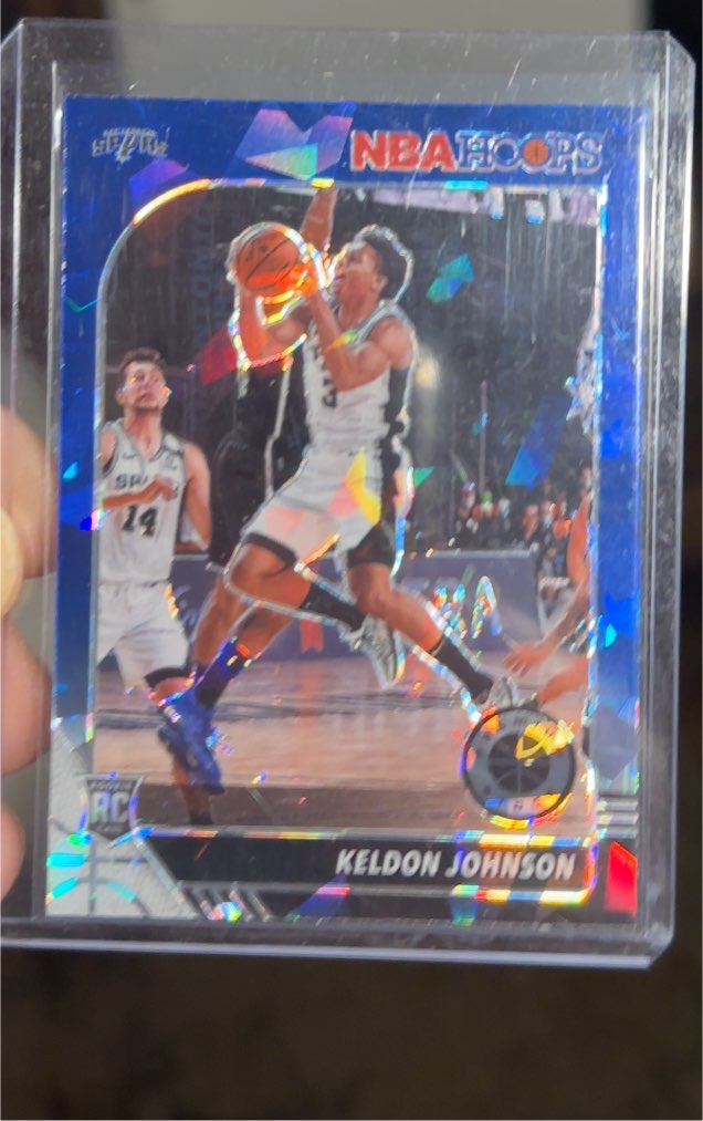 2019-20 Panini NBA Hoops Premium Stock #224 Keldon Johnson — front