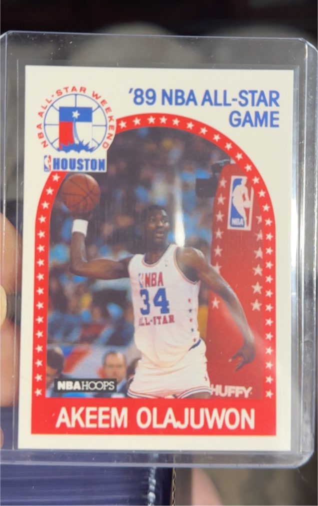 1989 Hoops All Star Game #178 Akeem Olajuwon — front