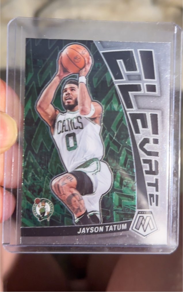 2022-23 Panini Mosaic #1 Jayson Tatum Elevate — front