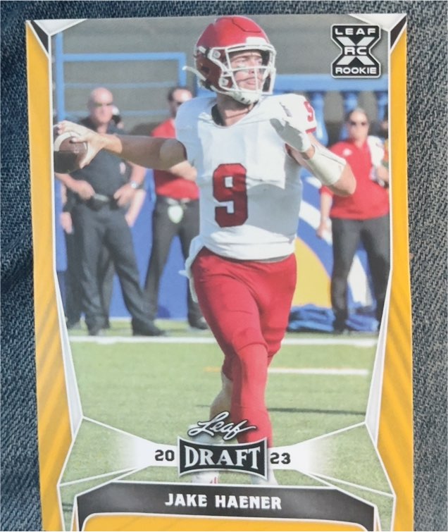 2023 Leaf Draft #51 Jake Haener — front