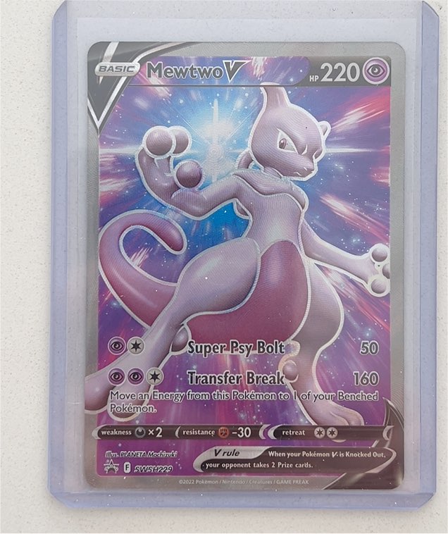 2022 Pokémon TCG SWSH229 Mewtwo V — front