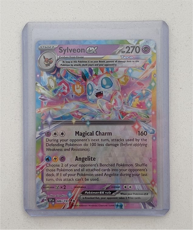 2024 Pokémon Surging Sparks #086 Sylveon ex — front