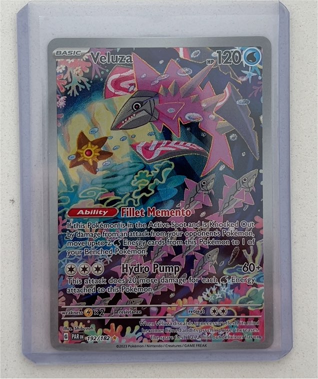 2023 Pokémon SV04 PAR #192/182 Veluza Illustration Rare — front