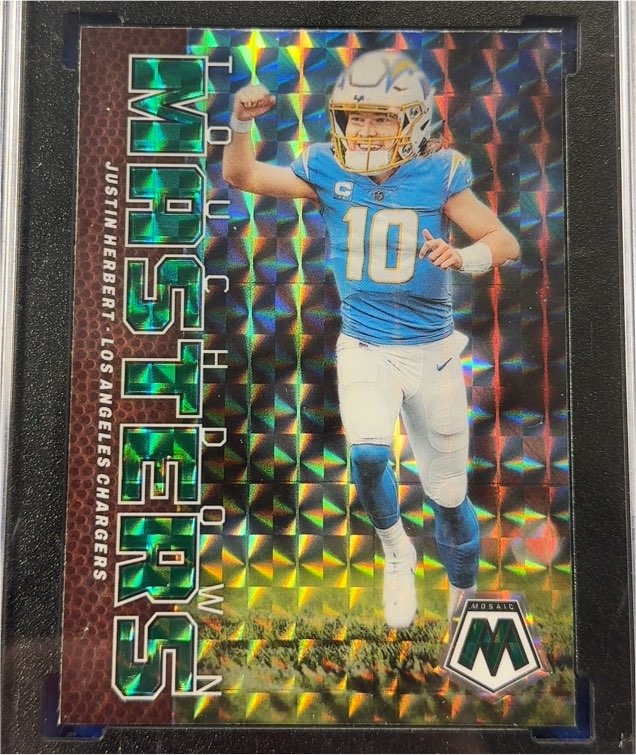 2023 Panini Mosaic Touchdown Masters #TM-JH Justin Herbert — front