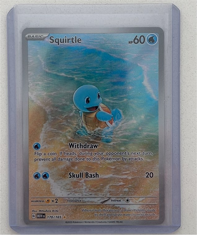 2023 Pokémon Scarlet & Violet 151 Illustration Rare #170 Squirtle — front