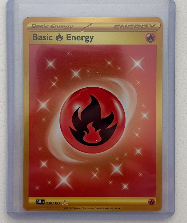 2023 Pokémon TCG Scarlet & Violet Obsidian Flames #230/197 Basic Fire Energy — front