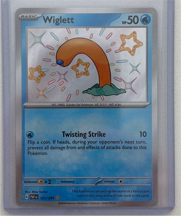 2024 Pokémon TCG Paldean Fates #121 Wiglett — front