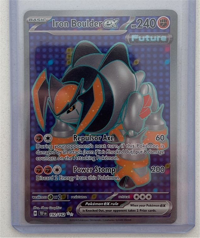 2024 Pokémon SV05: Temporal Forces #192/162 Iron Boulder ex — front