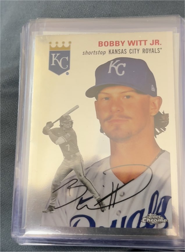 2023 Topps Chrome Platinum Anniversary #262 Bobby Witt Jr. — front