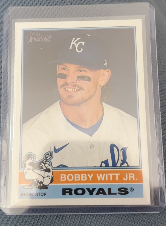 2025 Topps Heritage #92 Bobby Witt Jr. — front