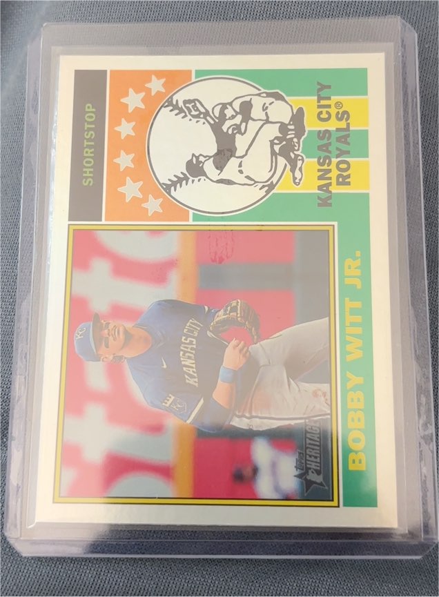 2025 Topps Heritage #76PI-23 Bobby Witt Jr. — front