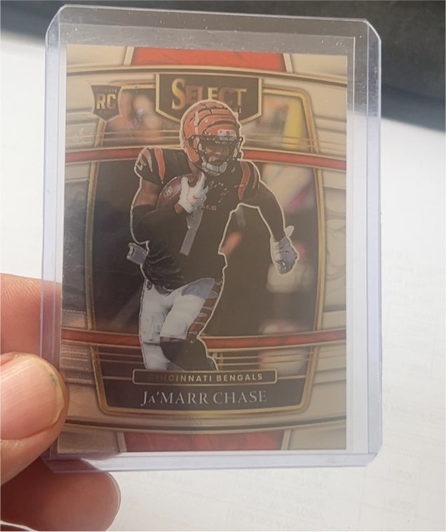 2021 Panini Select Concourse #47 Ja'Marr Chase Rookie Card — front