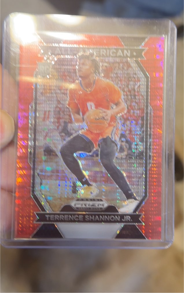 2024 Panini Prizm Draft Picks #24 Terrence Shannon Jr. All-American Orange Pulsar — front
