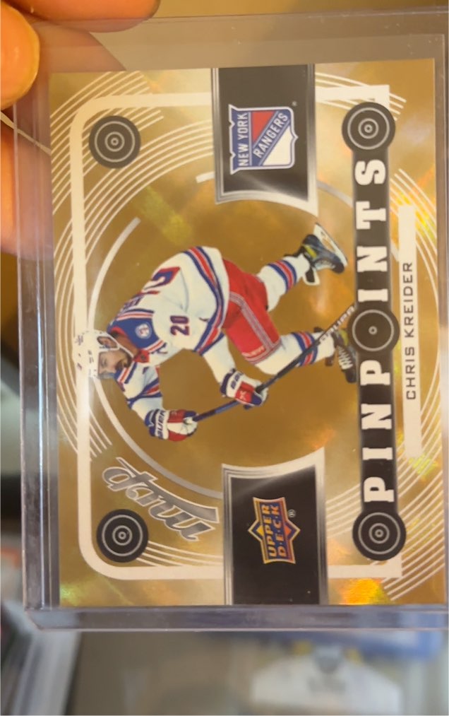 2022-23 Upper Deck MVP Pinpoints #PP-12 Chris Kreider — front