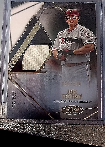 2022 Topps Tier One #T1R1-JT Jim Thome — front