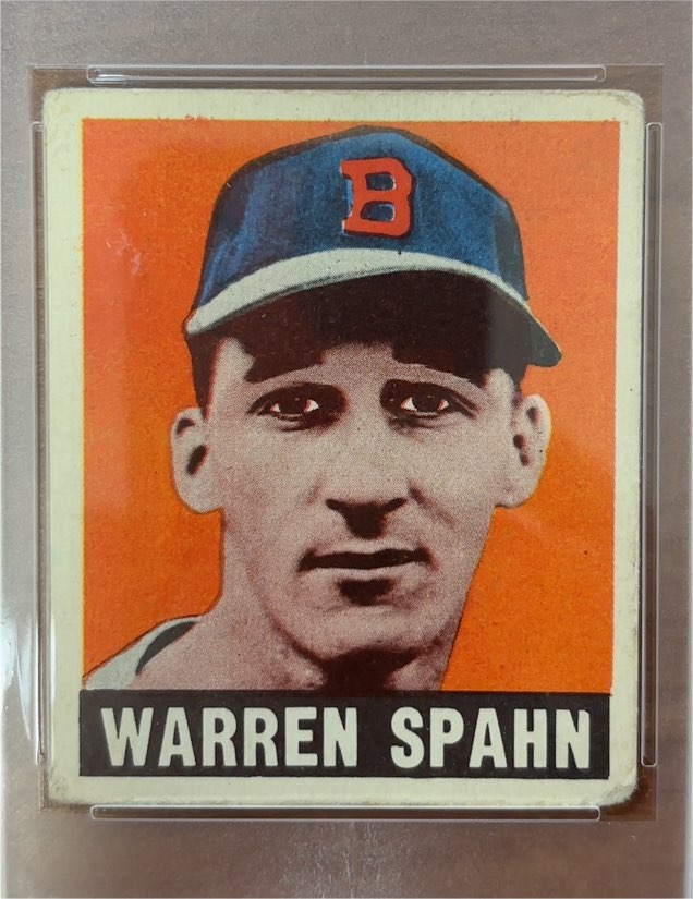 1948 Leaf #32 Warren Spahn — front