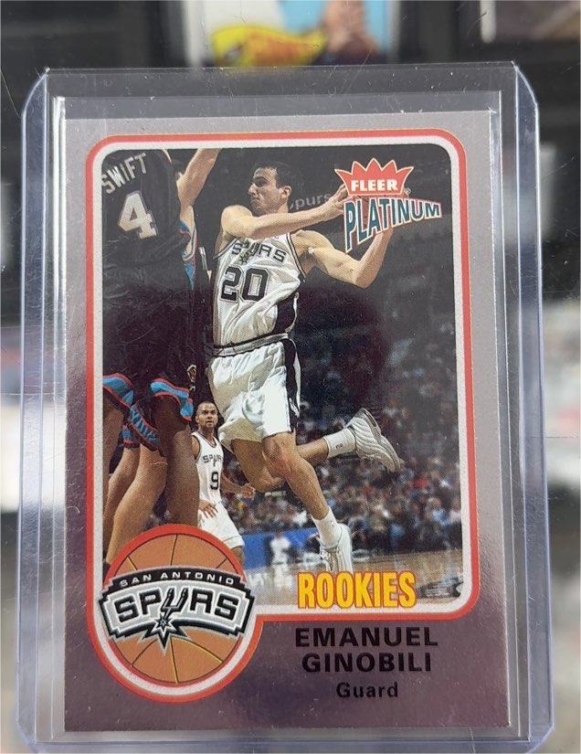 2002 Fleer Platinum Rookies Emanuel Ginobili — front