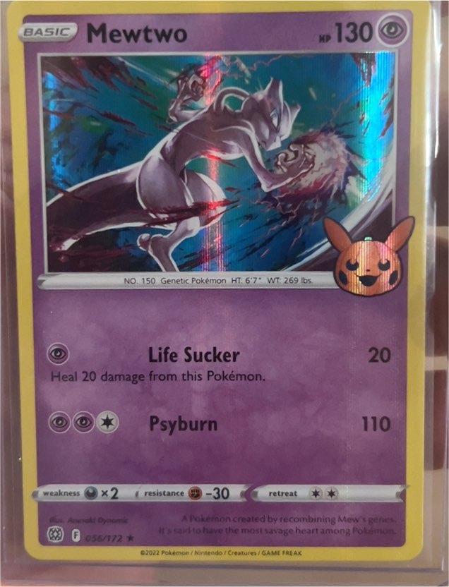 2022 Pokémon Trick or Trade #56 Mewtwo — front