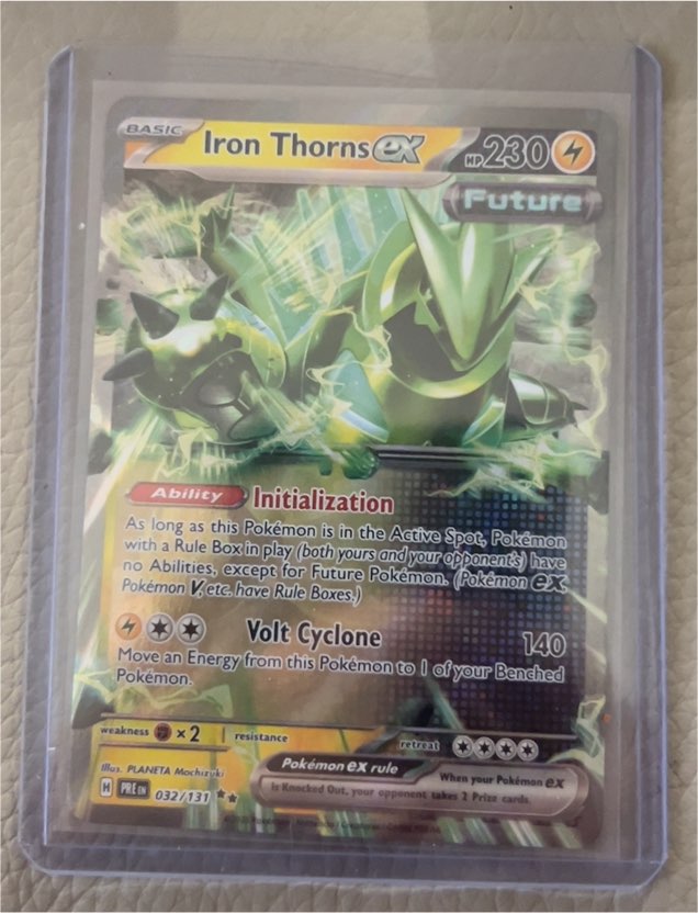 2025 Pokémon TCG Prismatic Evolutions #032/131 Iron Thorns ex — front