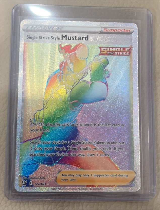 2021 Pokémon TCG Battle Styles #177/163 Single Strike Style Mustard — front