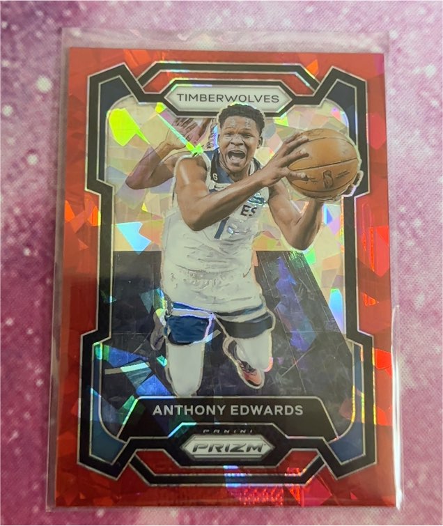 2023-24 Panini Prizm #108 Anthony Edwards — front