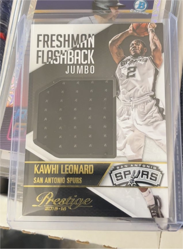 2015-16 Panini Prestige Freshman Flashback Jumbo #9F Kawhi Leonard — front