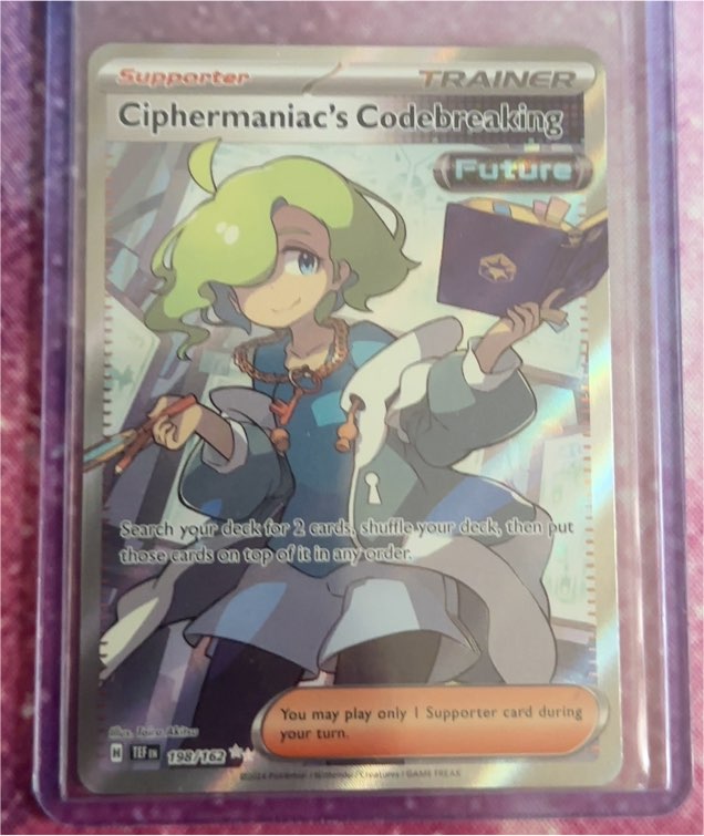 2023 Pokémon SV05: Temporal Forces #198/162 Ciphermaniac's Codebreaking — front