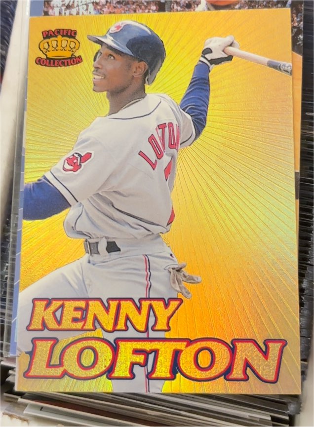 1995 Pacific Crown Collection Kenny Lofton — front