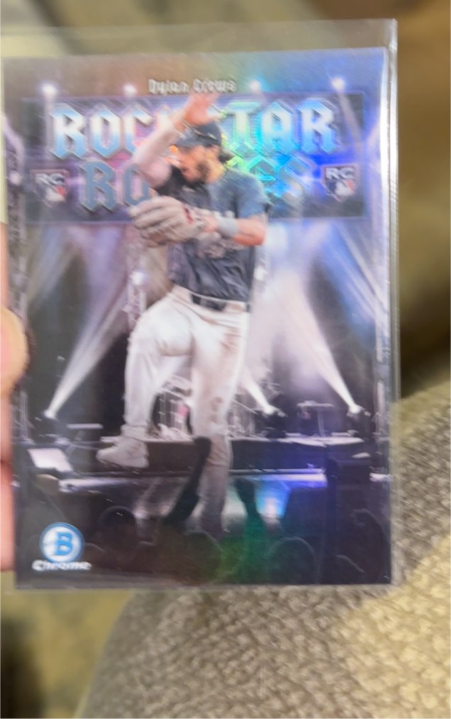 2025 Bowman Chrome #RR-15 Dylan Crews Rockstar Rookies — front