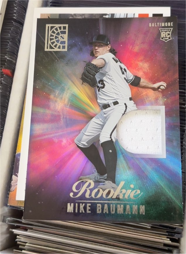 2022 Panini Capstone Rookie Materials #RM-MB Mike Baumann — front