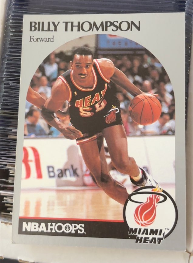 1990-91 NBA Hoops #172 Billy Thompson — front
